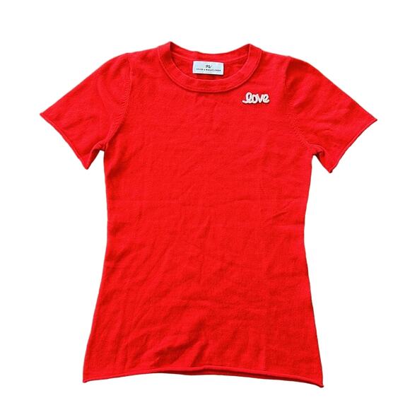 Never a wallflower fruit punch short sleeve crewneck sweater women’s medium - Picture 5 of 7